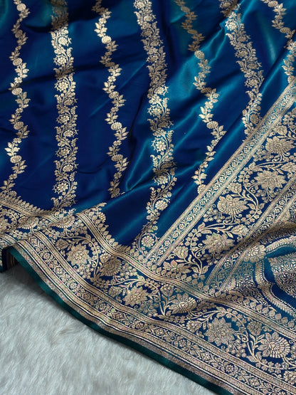 Ultra Light Weight Satin Silk Peacock Cross SS10
