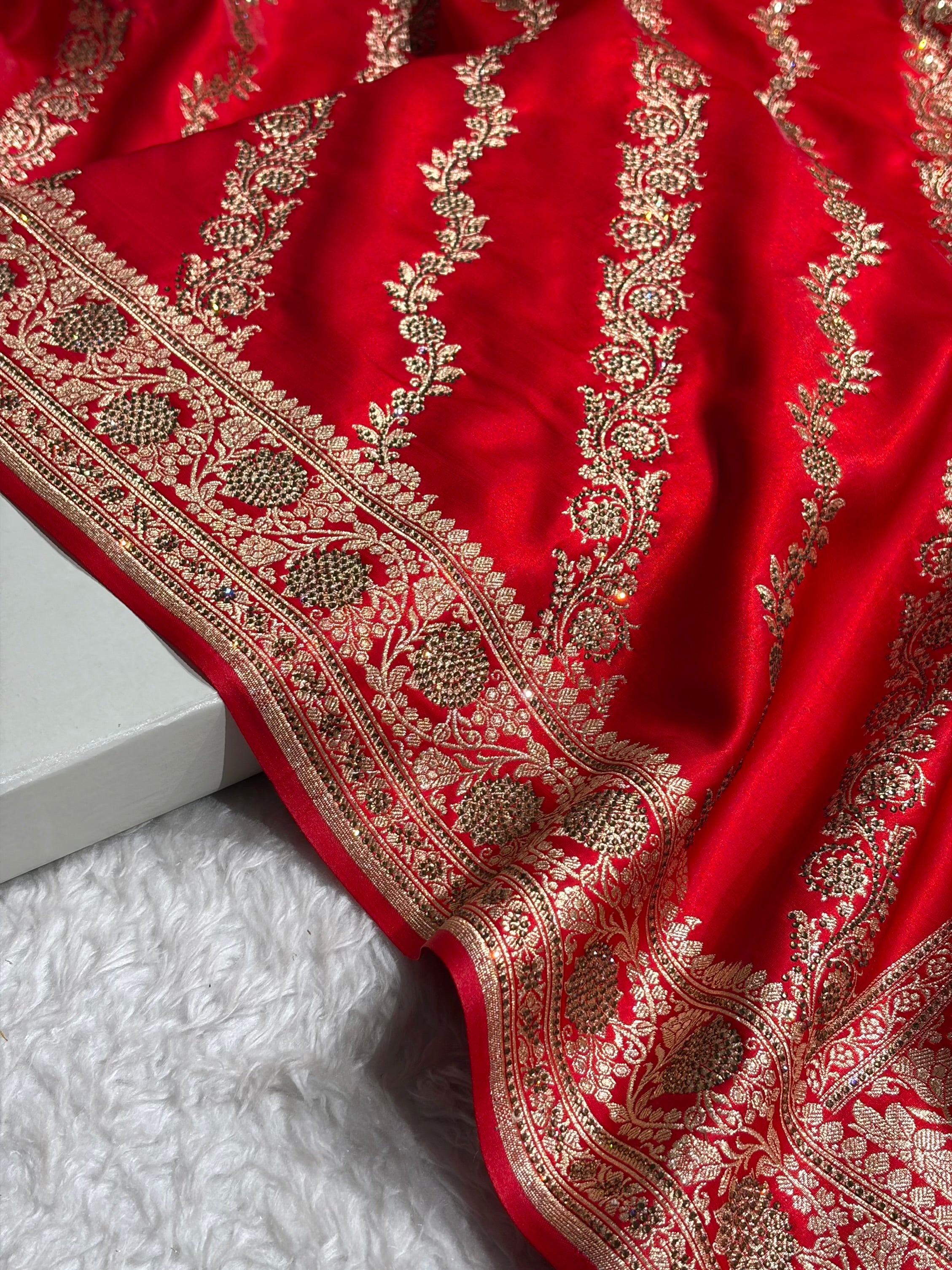 Bridal Red Cross with Swarovski Stone Work BSS10