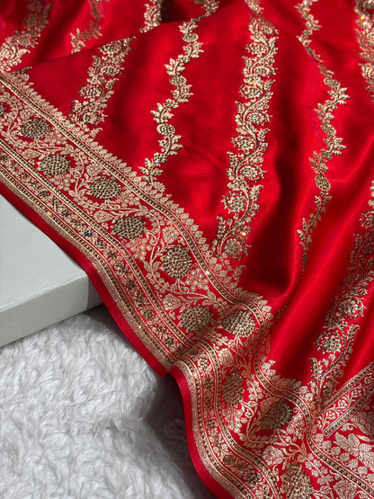 Bridal Red Cross with Swarovski Stone Work BSS10