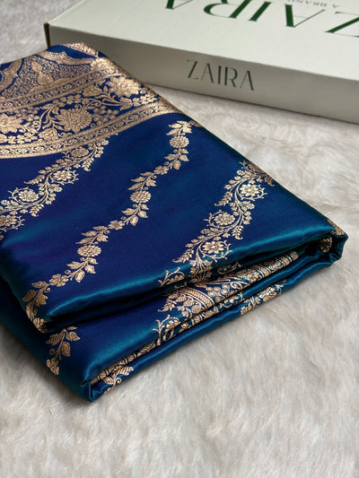 Ultra Light Weight Satin Silk Peacock Cross SS10