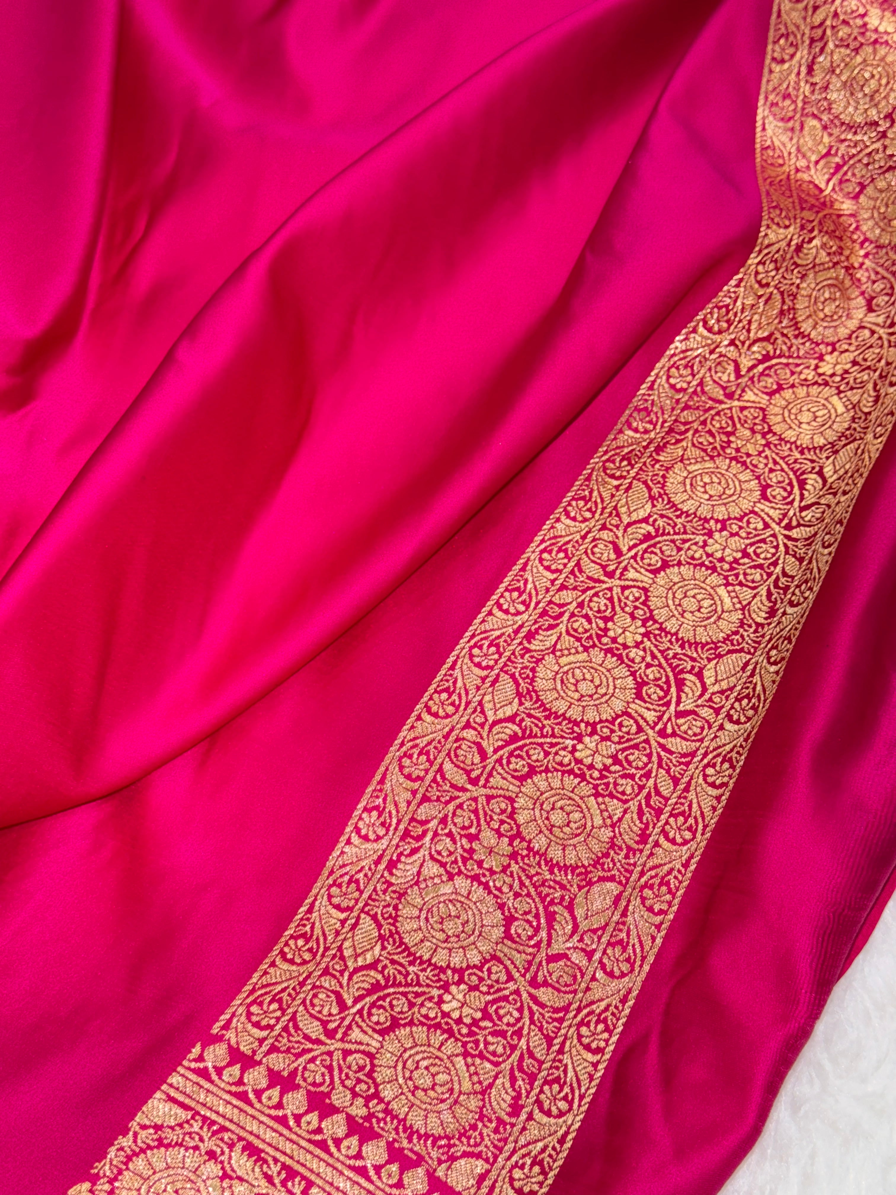 Premium Rani Banarasi Jaal Katan Silk Saree