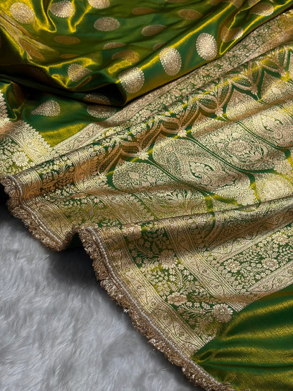 Liril Mehendi Shades With Gotta Patti Satin Silk Saree SSGP33