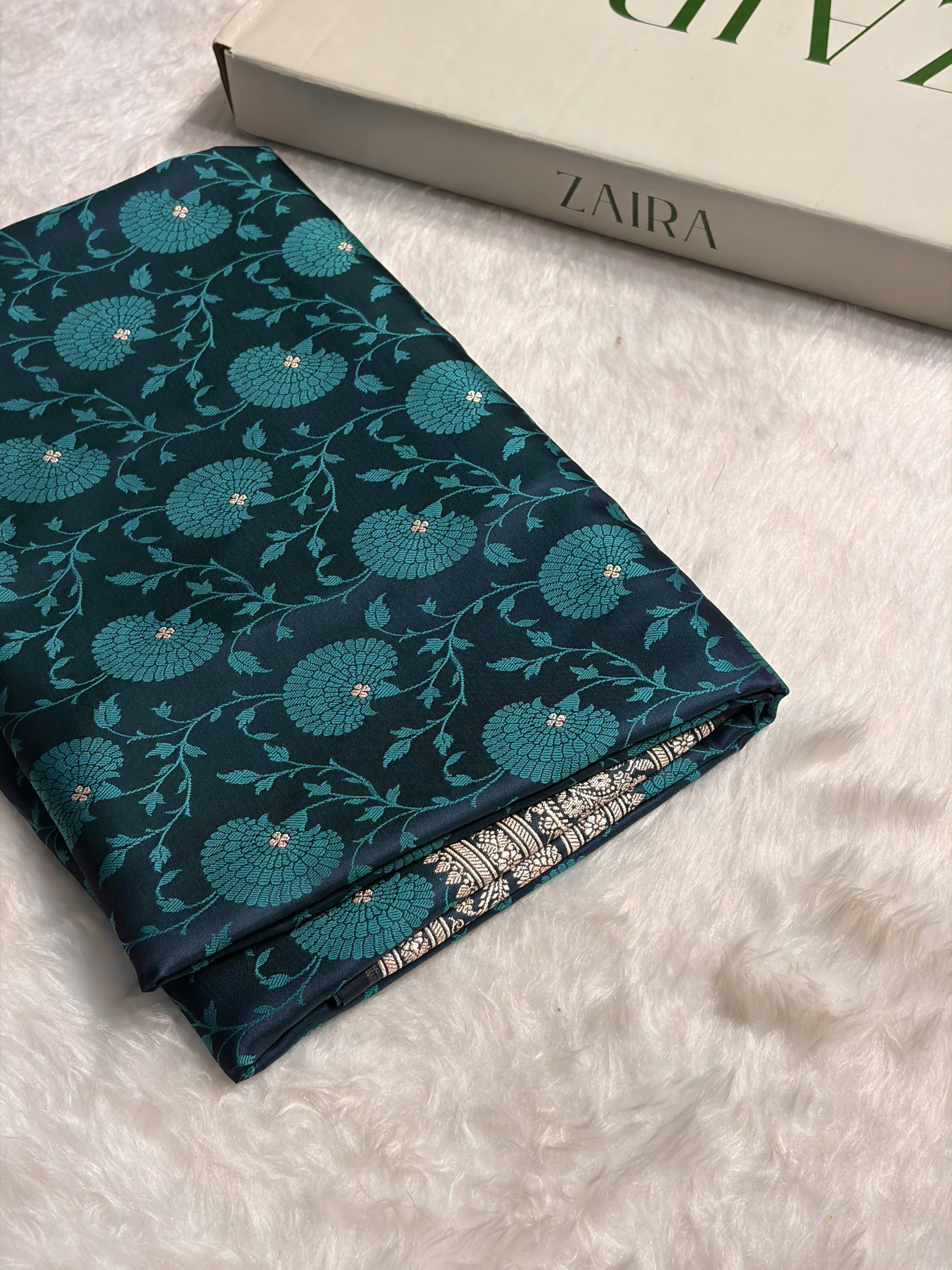 Rama Shades Tanchoi Motif Mashru Silk Saree MST-11