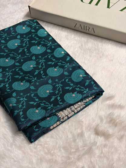 Rama Shades Tanchoi Motif Mashru Silk Saree MST-11