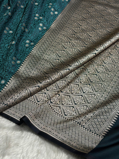 Rama Shades Tanchoi Motif Mashru Silk Saree MST-12