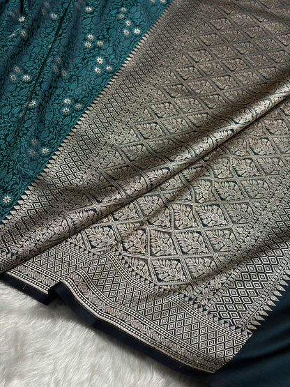 Rama Shades Tanchoi Motif Mashru Silk Saree MST-12