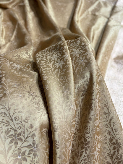 Beige Shades Tanchoi Motif Mashru Silk Saree MST-15