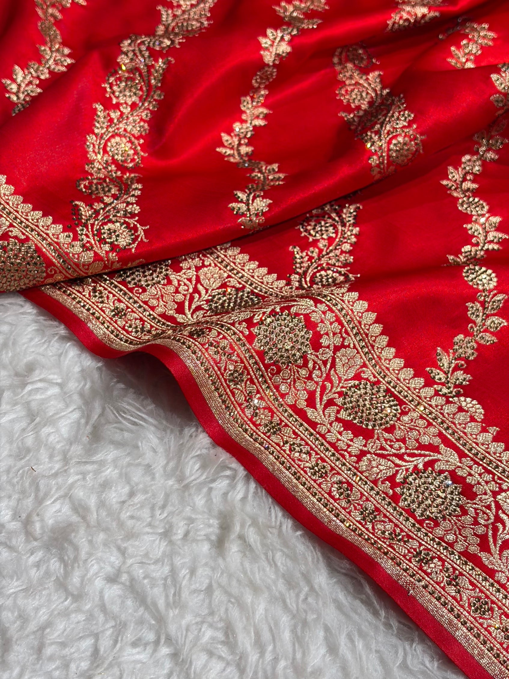 Bridal Red Cross with Swarovski Stone Work BSS10