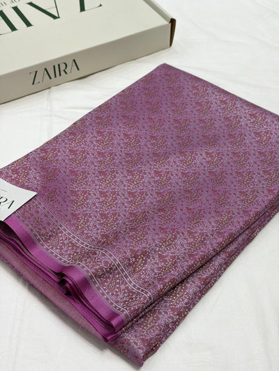 Magnetic Rani Shade With Tanchoi Jamawar Pattern Mashru Silk Saree