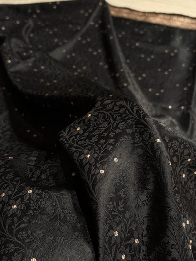 Black Shades Tanchoi Motif Mashru Silk Saree MST-15