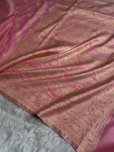 Ultra Light Weight Satin Silk Baby Pink Cross SS10