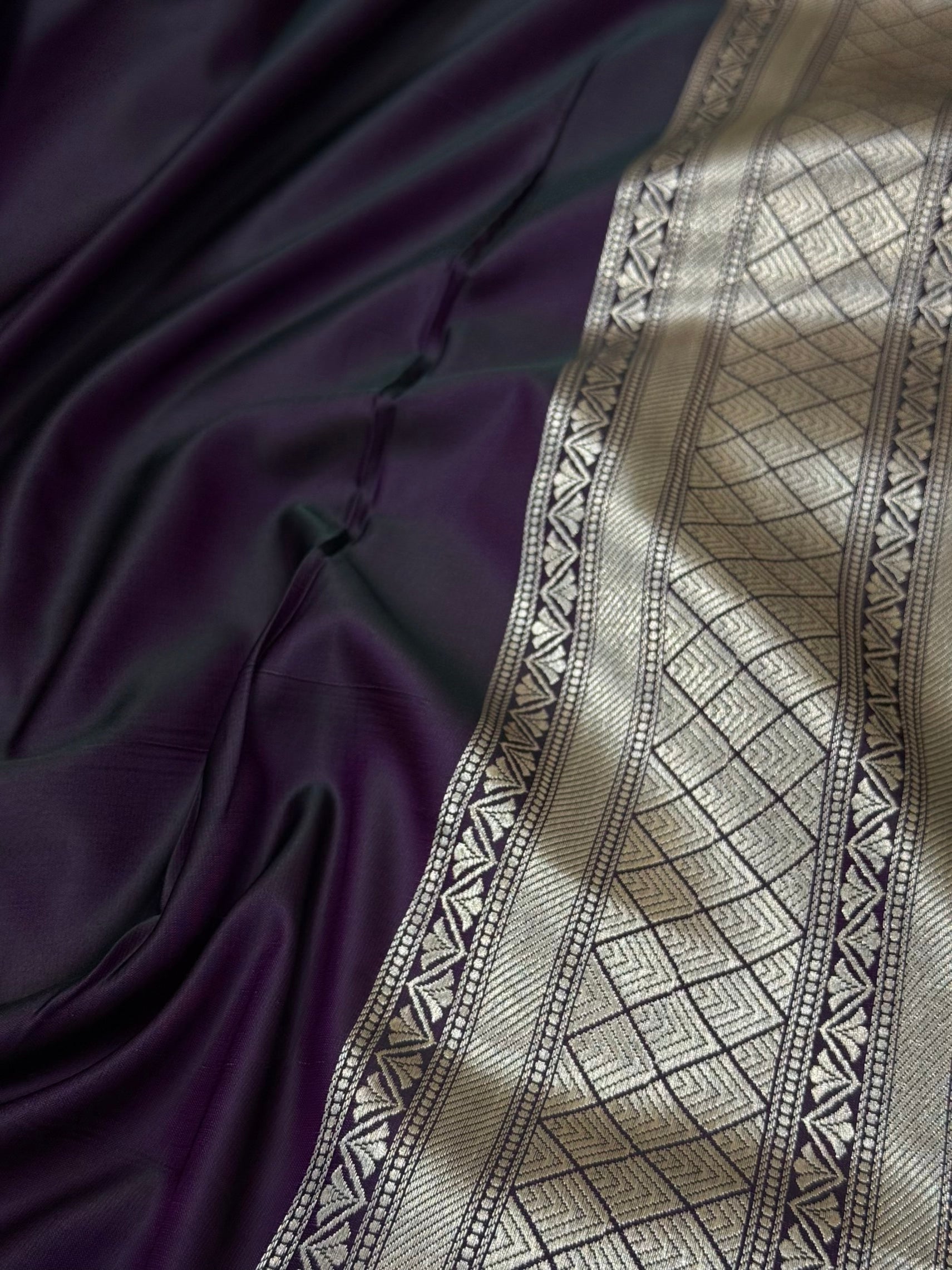 Wine shades Mashru Silk Saree for Festive Seasons MSM 24