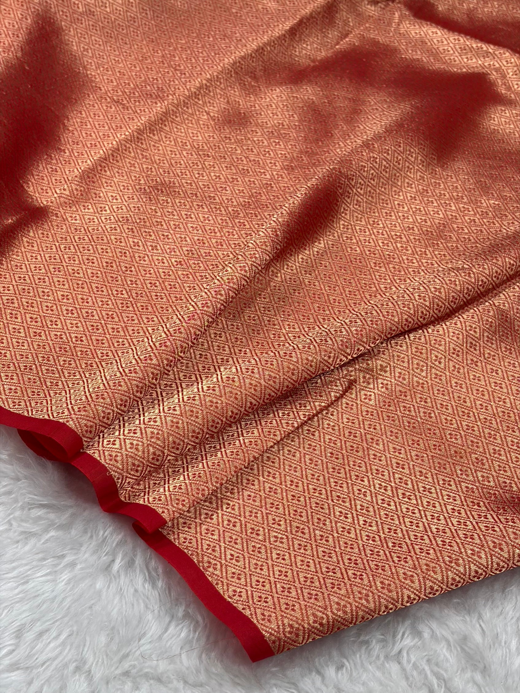Pure Banarasi Organza Red Shades With Minakari Floral Banarasi Silk Saree PO-23