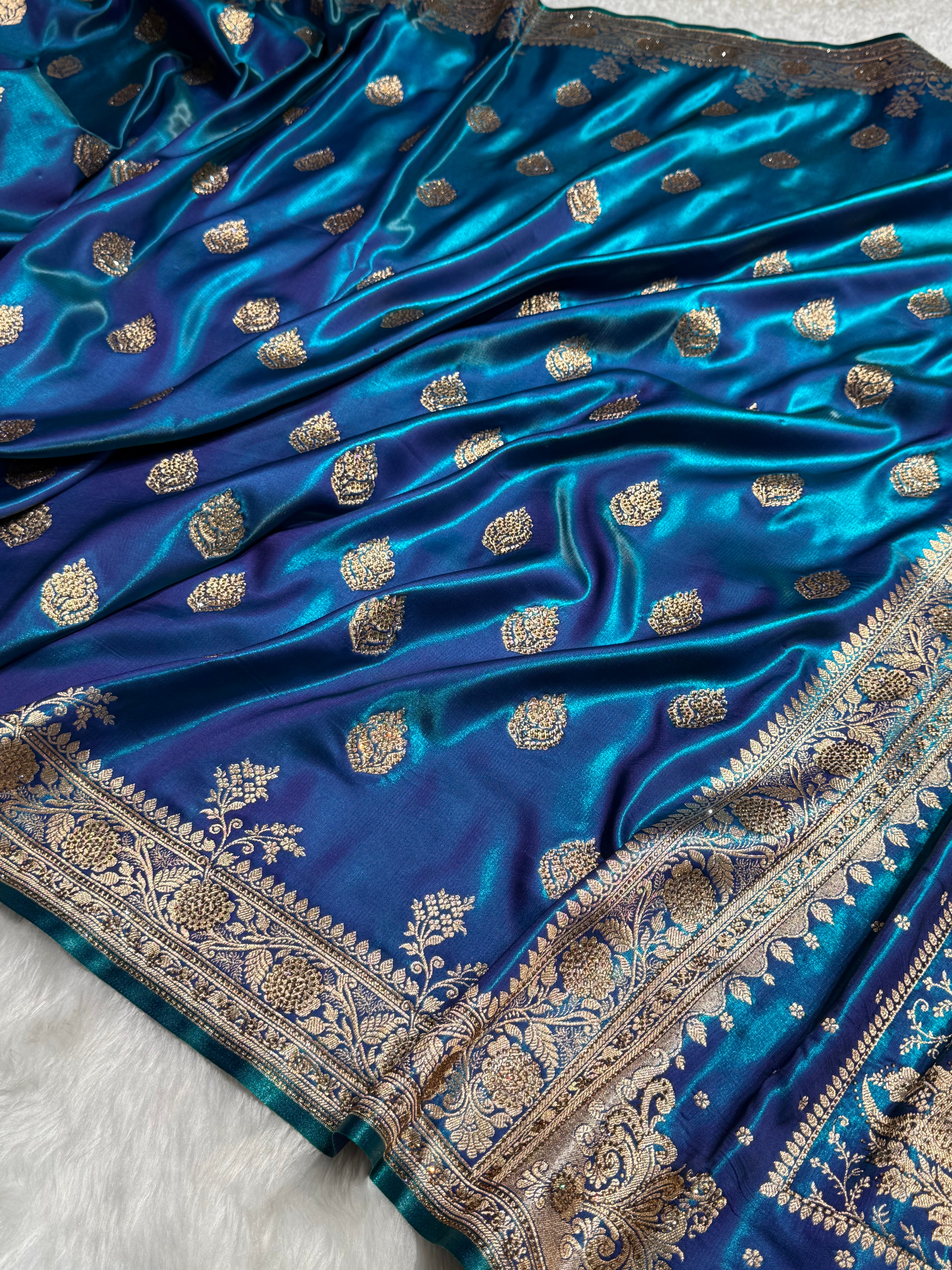 Bridal Peacock Boota with stone work