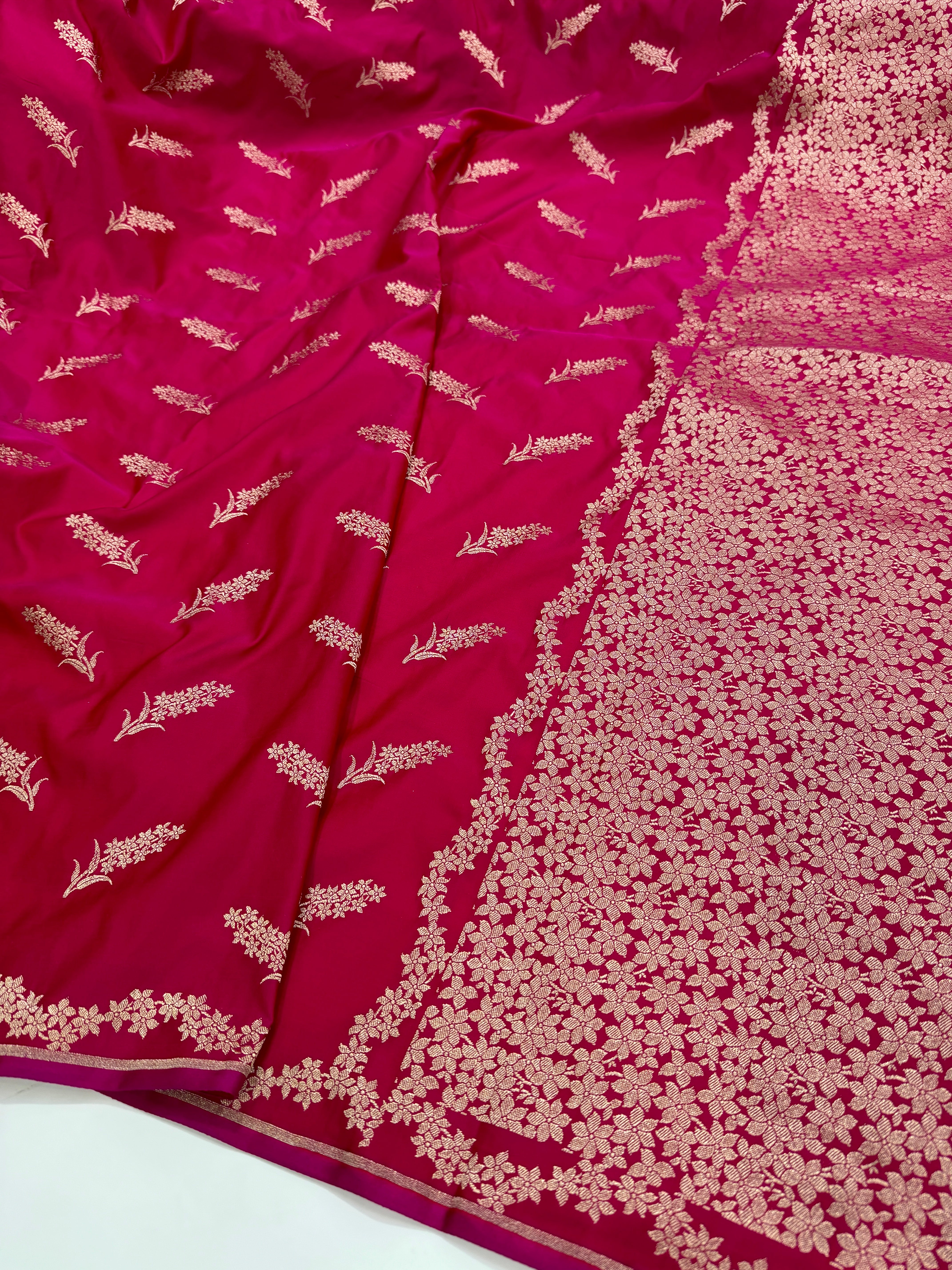 Beautiful Pink Shade Mashru Silk Saree