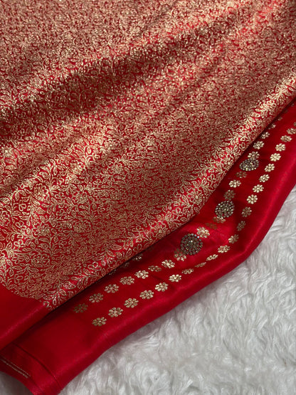 Bridal Red Cross with Bananasi Swarovski Stone Work BSS35