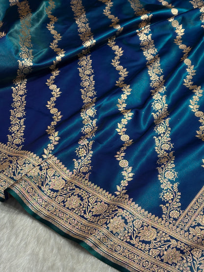 Ultra Light Weight Satin Silk Peacock Cross SS10