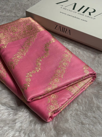 Ultra Light Weight Satin Silk Baby Pink Cross SS10