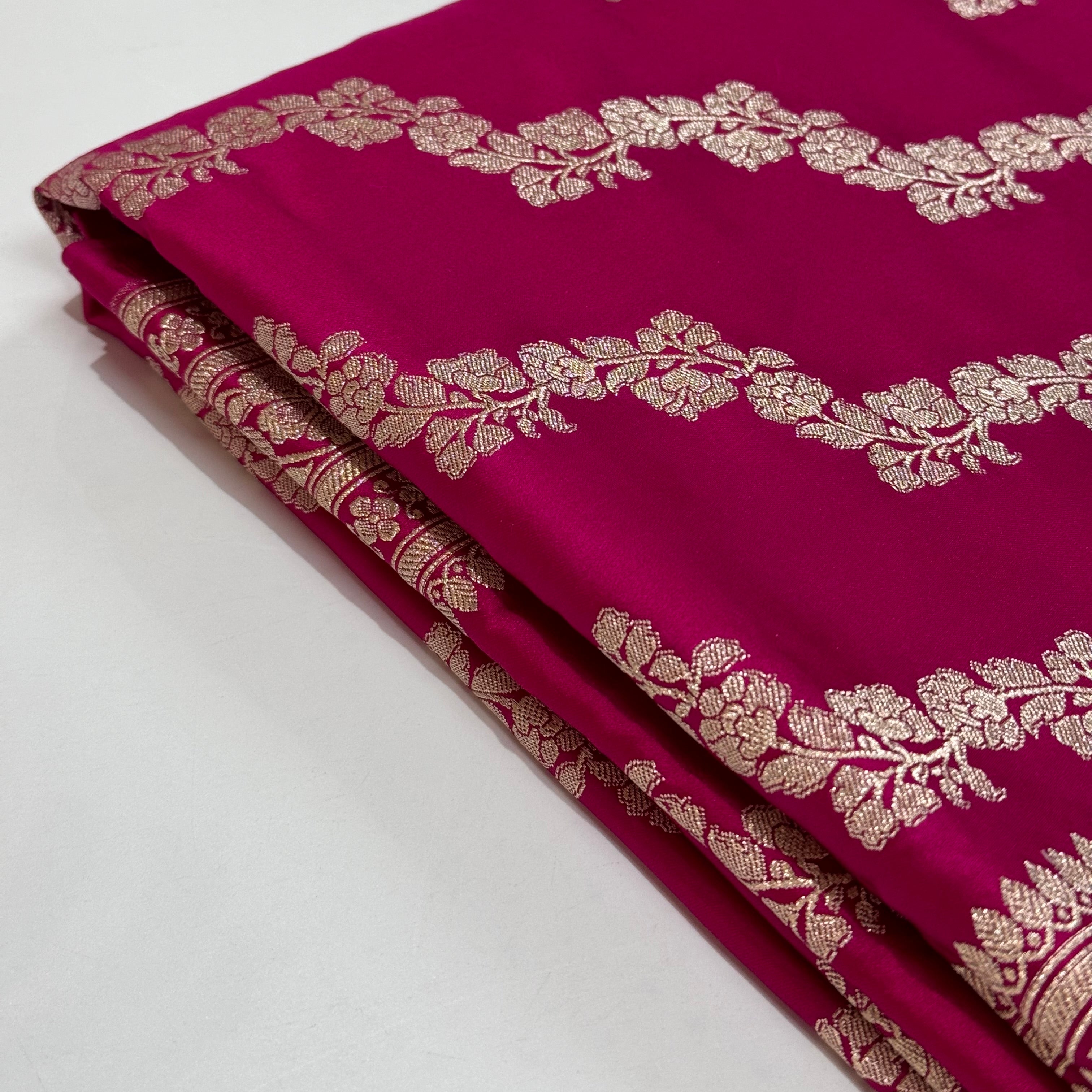 Rani Cross Mashru Silk Saree