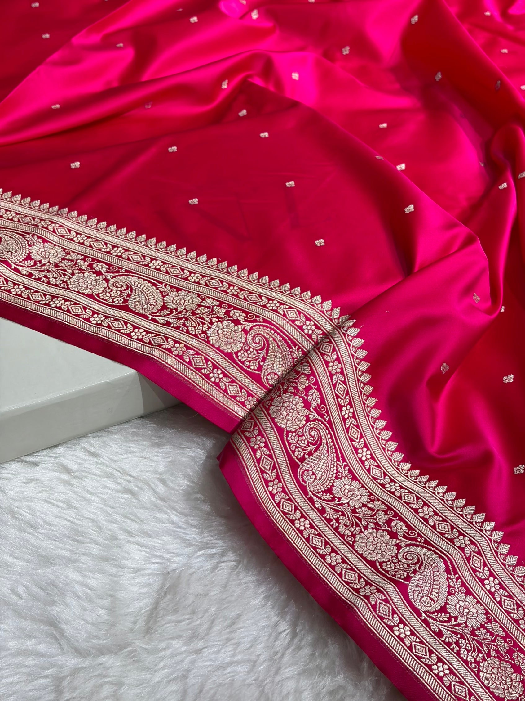 Banarasi Cross Fani Shades Mashru Silk Saree for Festive Seasons MSM-66