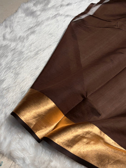 Chocolate Shades Handwoven Pure Raw Mango Silk RM-53