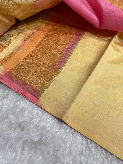 Rangkart Lemon Shades Pure Chiniya Silk CH-04