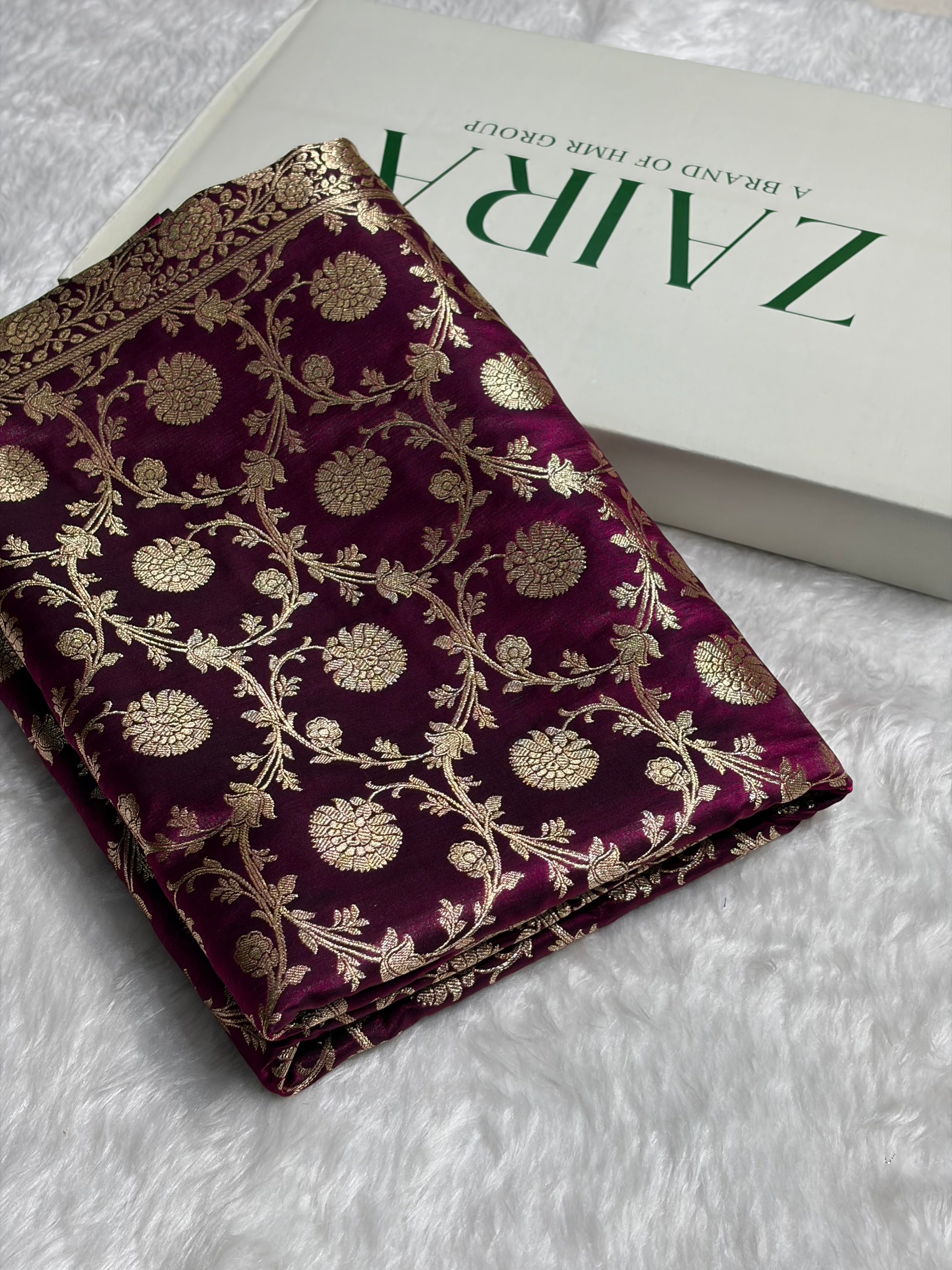 Light Weight Wine shades Satin Silk Saree SS15