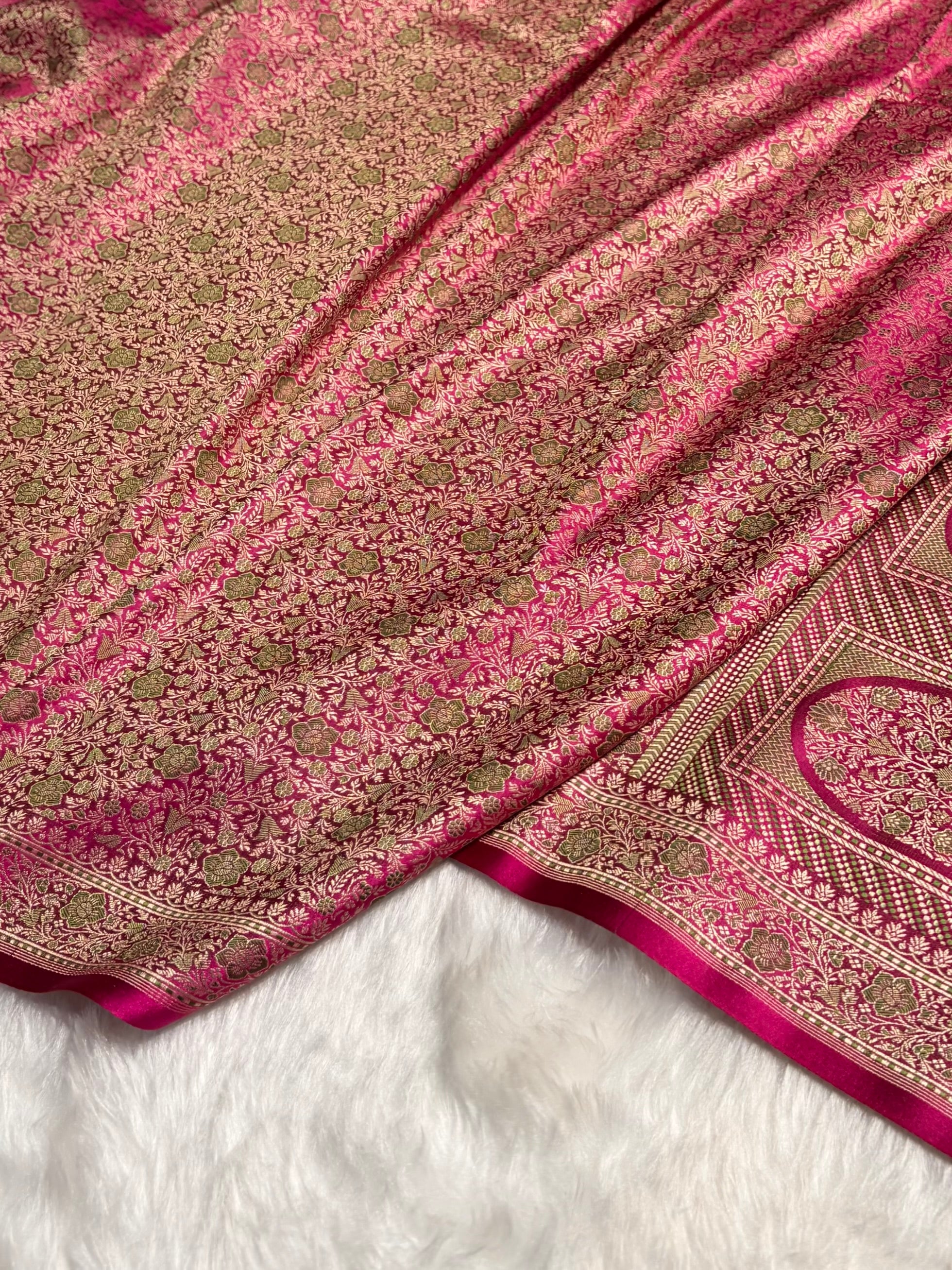 Rani Jamawar Tanchoi Katan Silk Saree SKTM-14