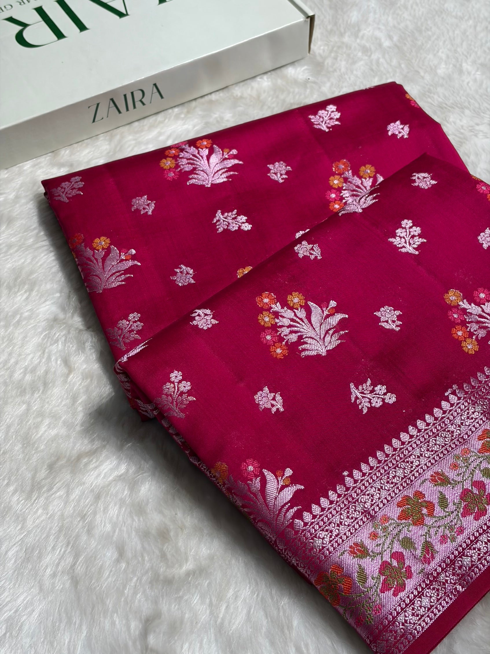 Minakari Pink Shades Pure Chiniya Silk CH-01