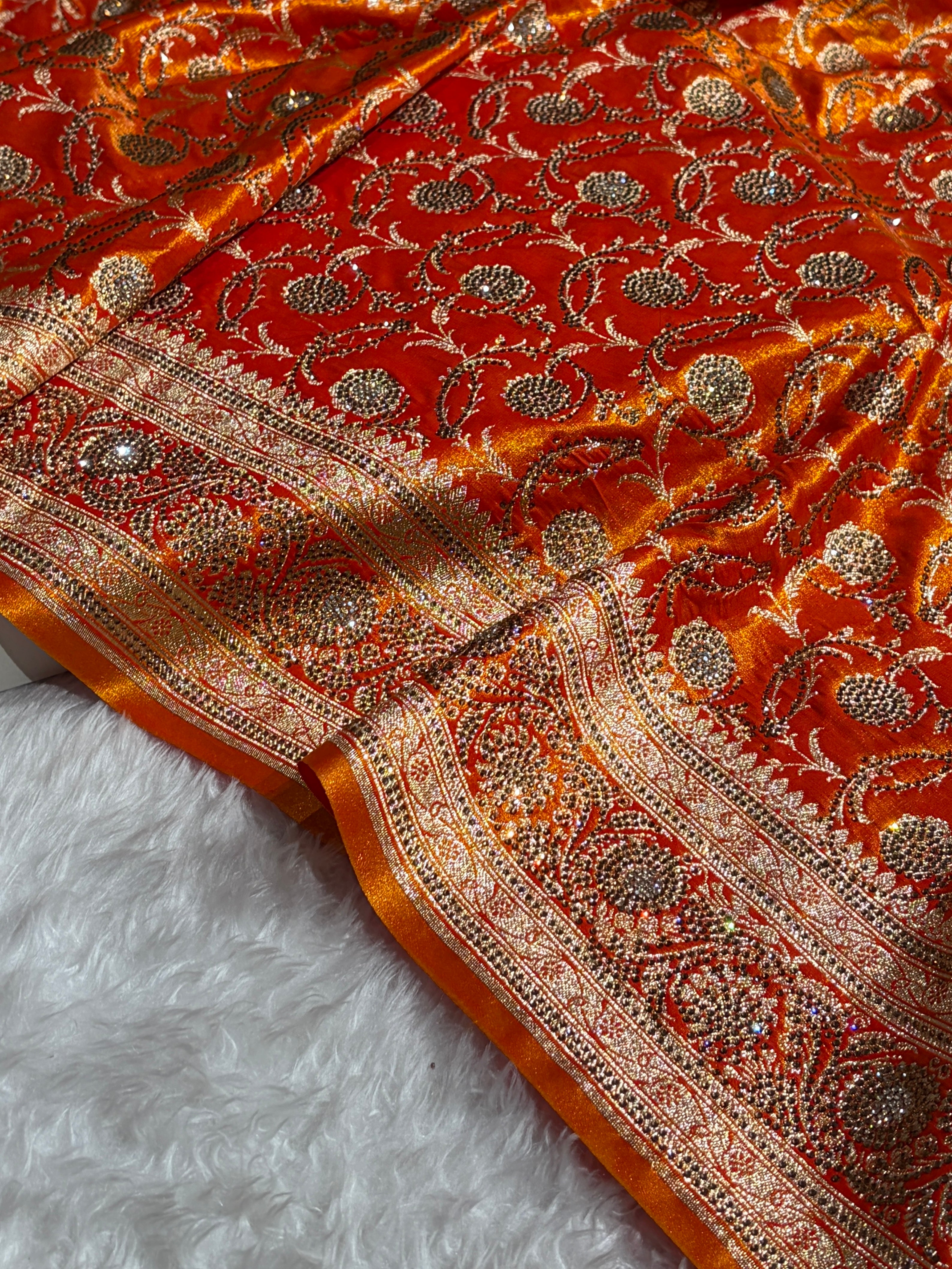 Bridal Gold Jaal with Swarovski Stone BSS13 (E)