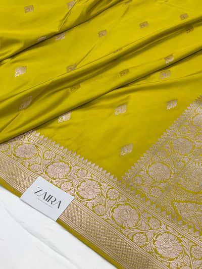 Liril Green Mauve Shade With Booti Pattern Mashru Silk Saree