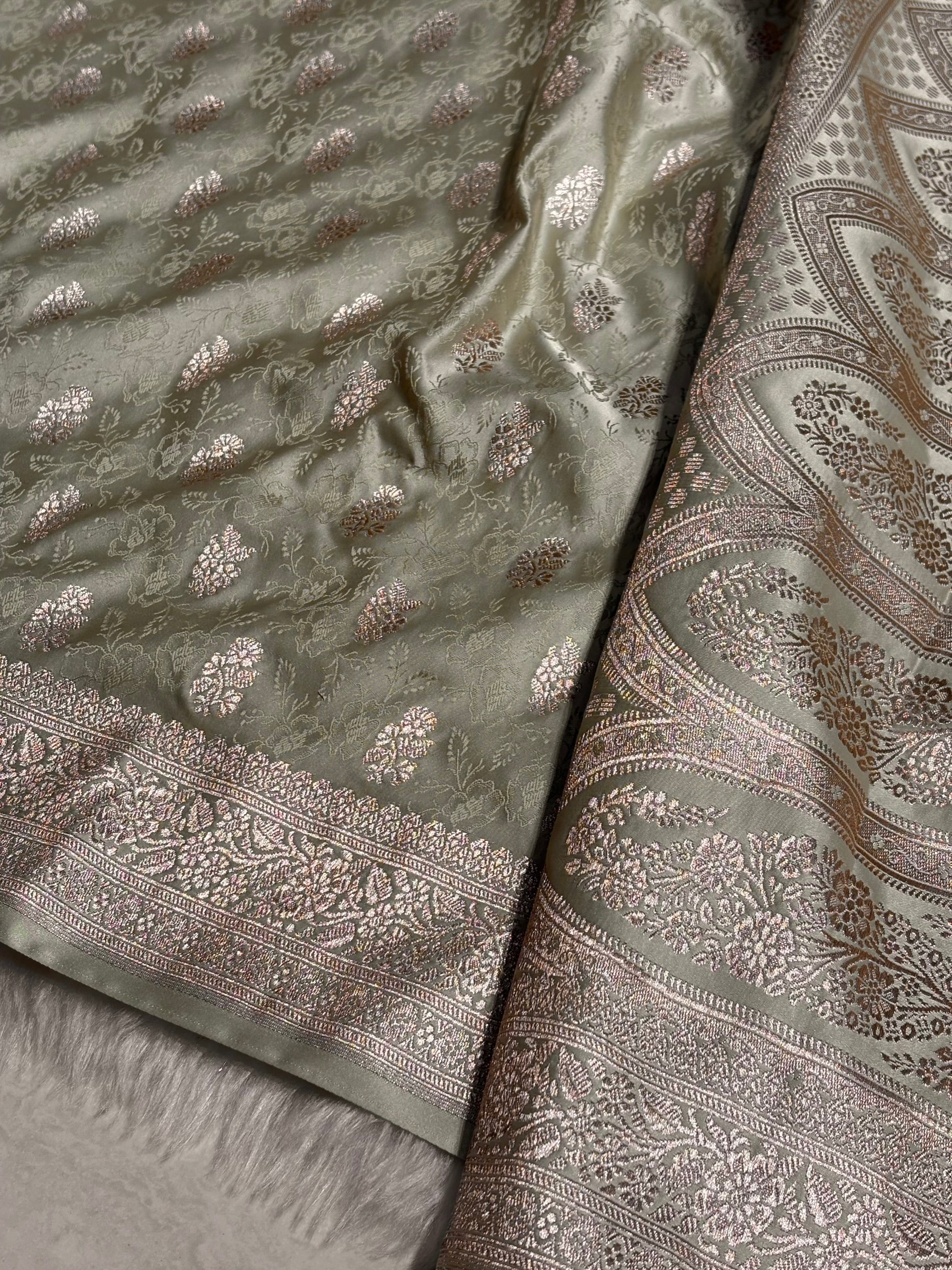 Tusser Shades Tanchoi Motif Mashru Silk Saree MST-10