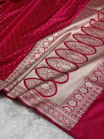 Rani Shades Tanchoi Motif Mashru Silk Saree MST-13