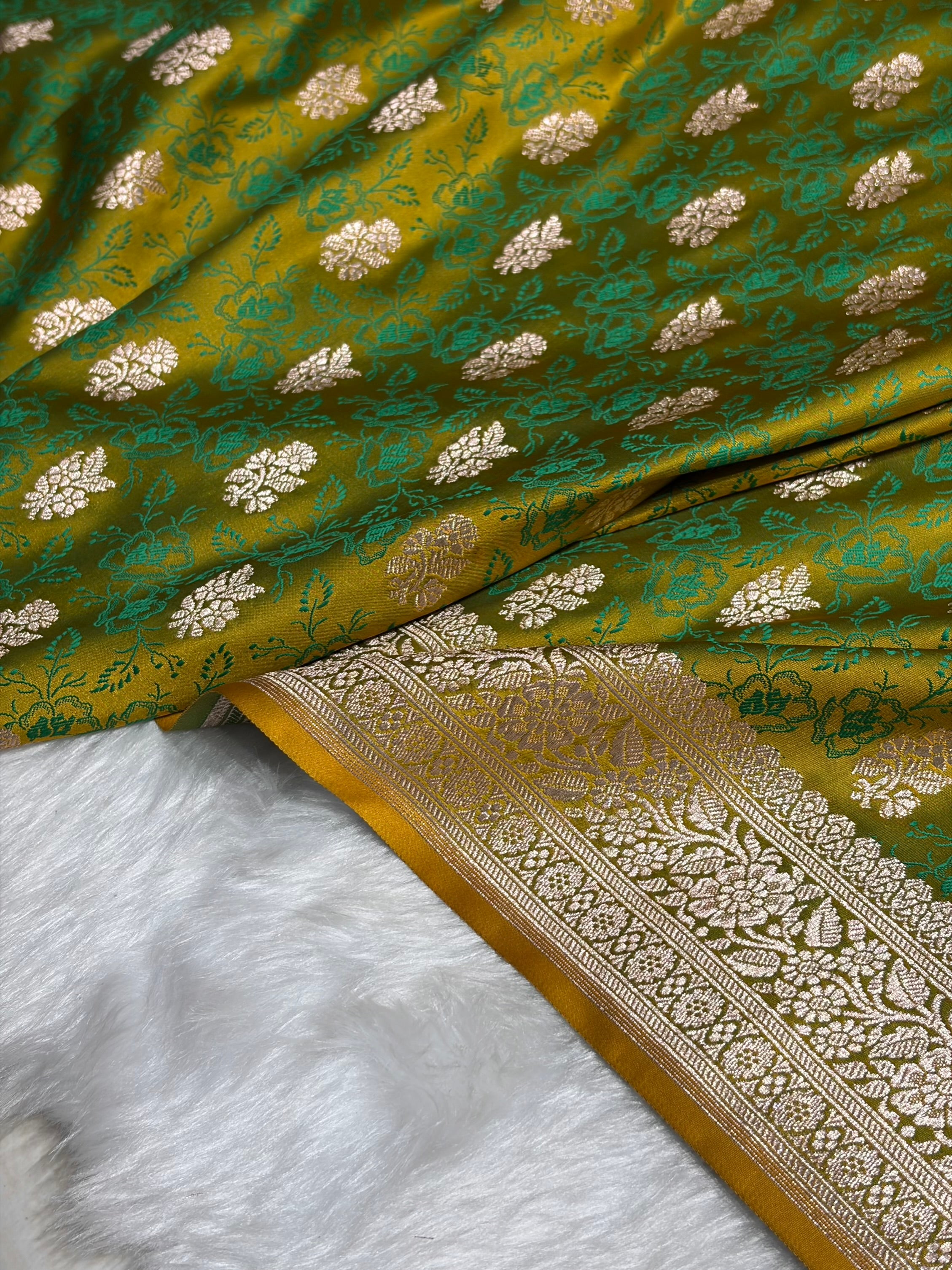 Liril Mahendi Shades Tanchoi Motif Mashru Silk Saree MST-10