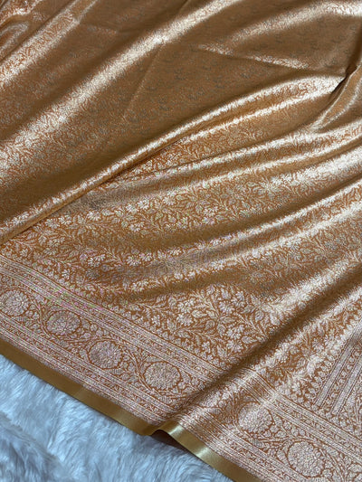 Cheeku Shades Brocket Satin Silk Saree Banarasi Saree Shades SS30