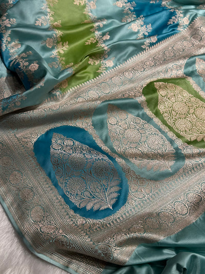 Multicolour Shades Rangkart Mashru Silk Saree MSRK01