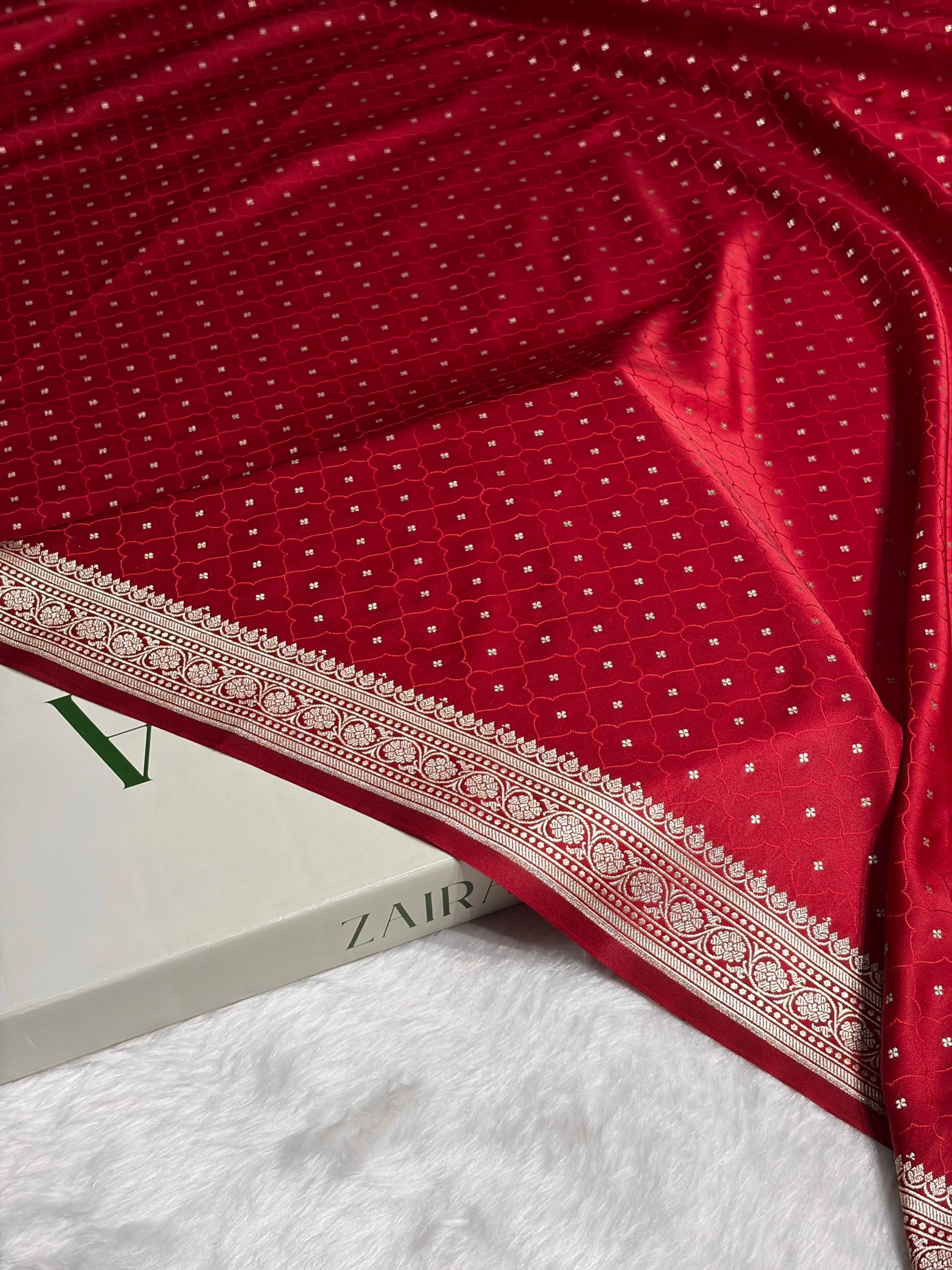 Maroon Shades Tanchoi Motif Mashru Silk Saree MST-13