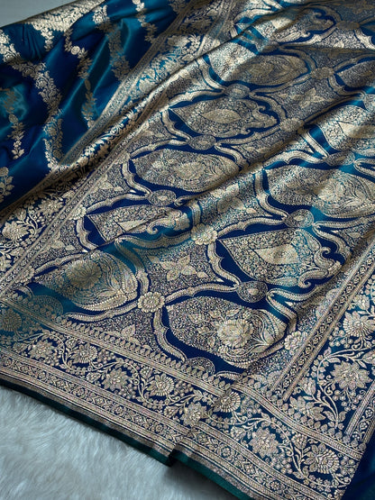 Ultra Light Weight Satin Silk Peacock Cross SS10