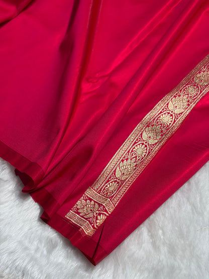 Satin Silk Booti in Cross Rani Shades