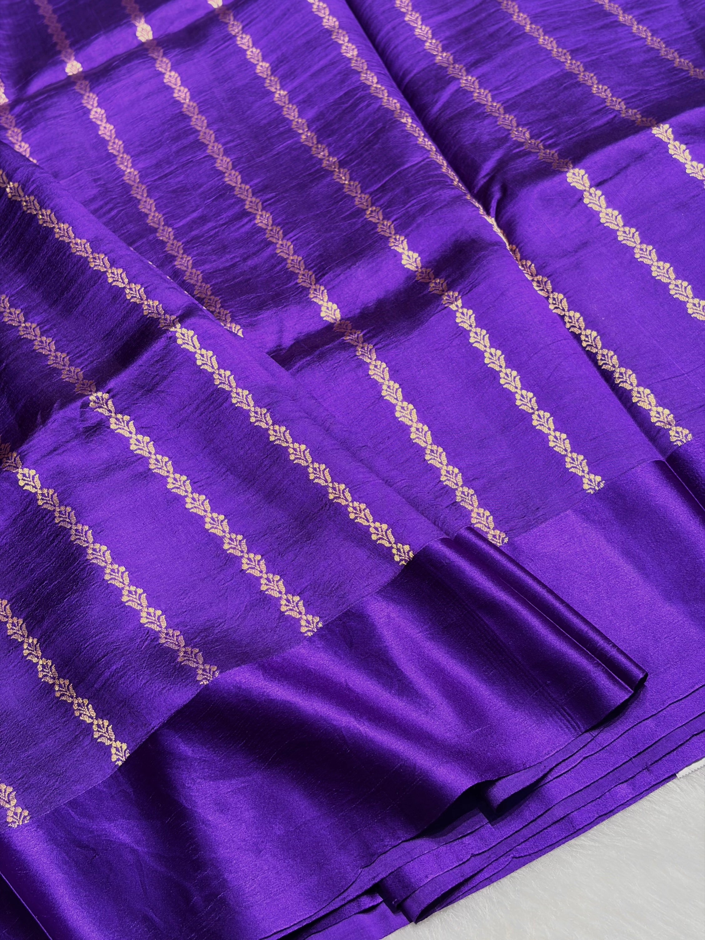 Royal Blue Boota Handwoven Raw Mango Silk RM-28