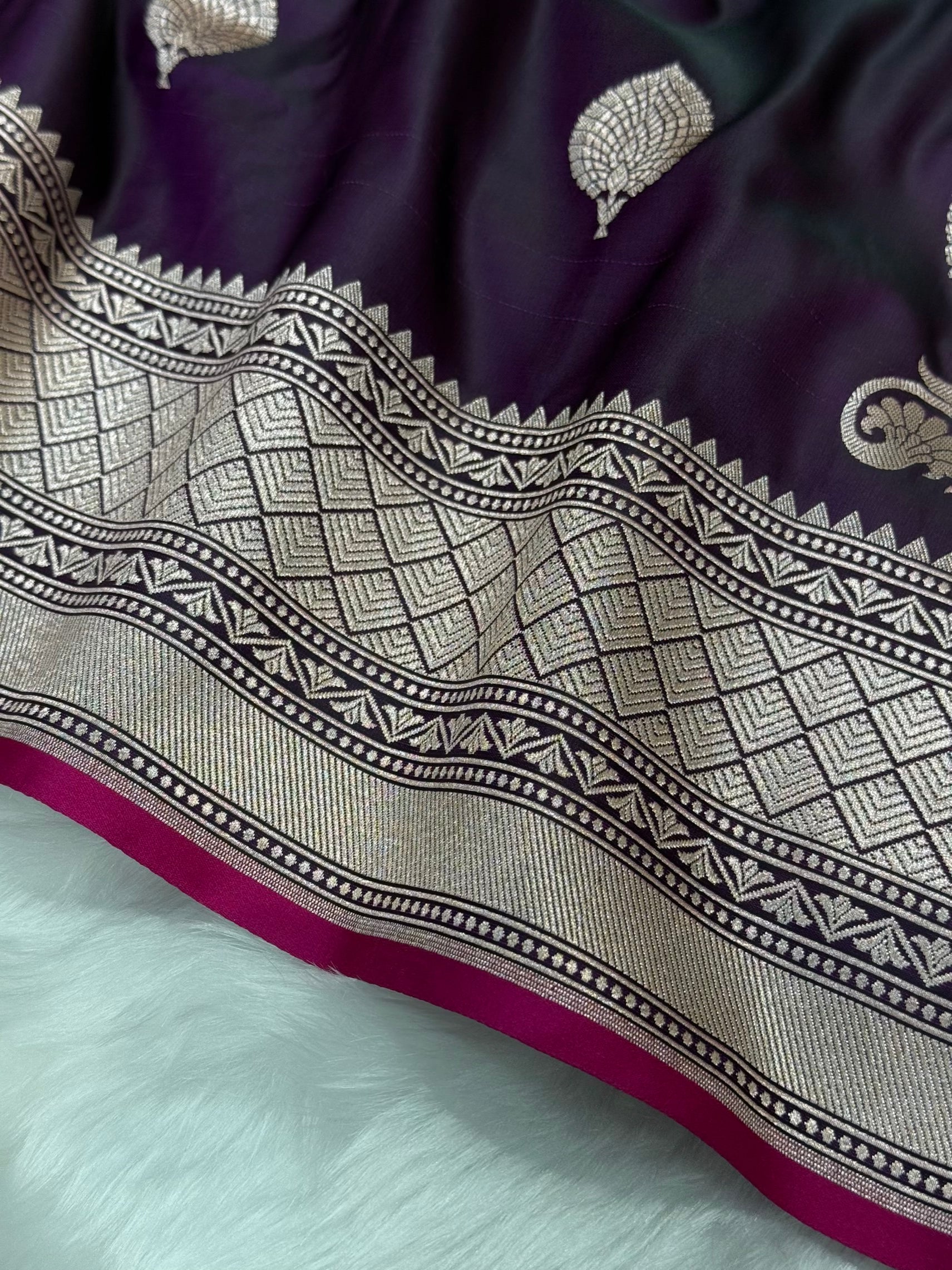 Wine shades Mashru Silk Saree for Festive Seasons MSM 24