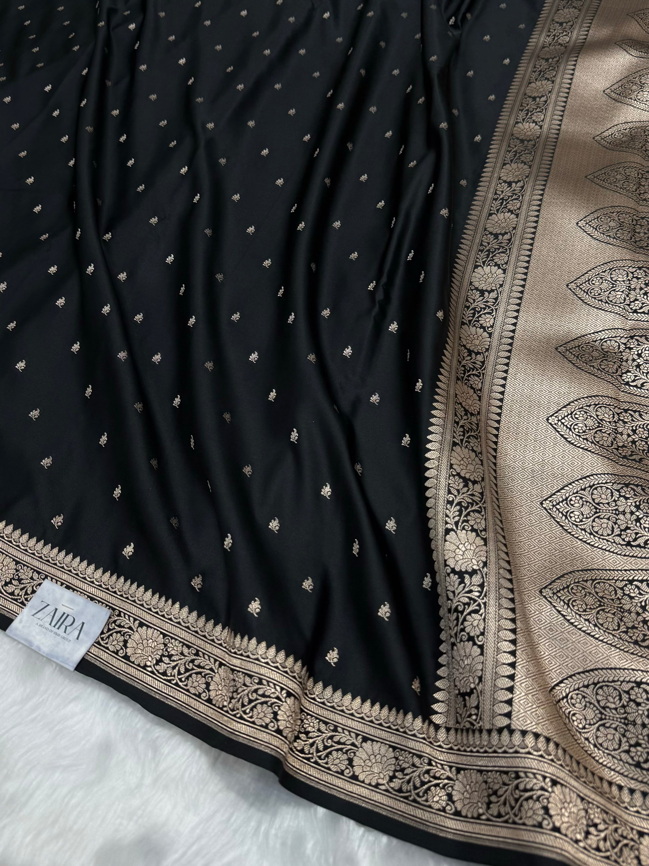 Black Shades Mashru Silk Saree for Festive Seasons MSM 16