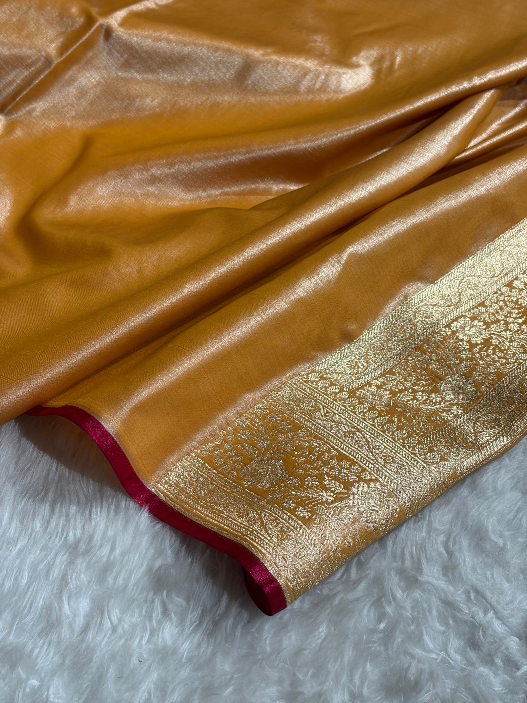 Satin Silk Banarasi Jaal in Lemon Green Shades SS14