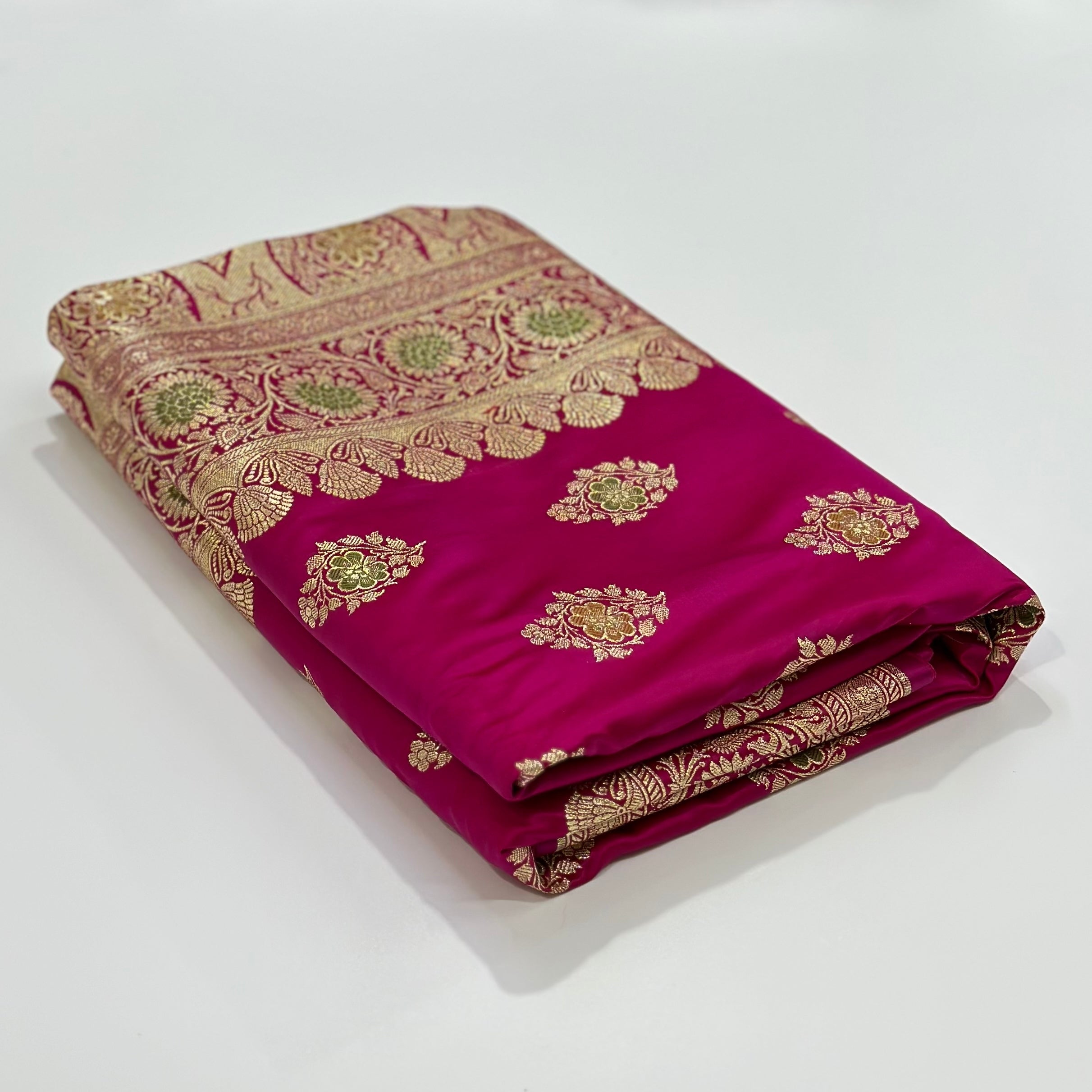 Pink Minakari Mashru Silk Saree