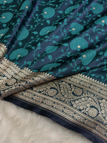 Rama Shades Tanchoi Motif Mashru Silk Saree MST-11