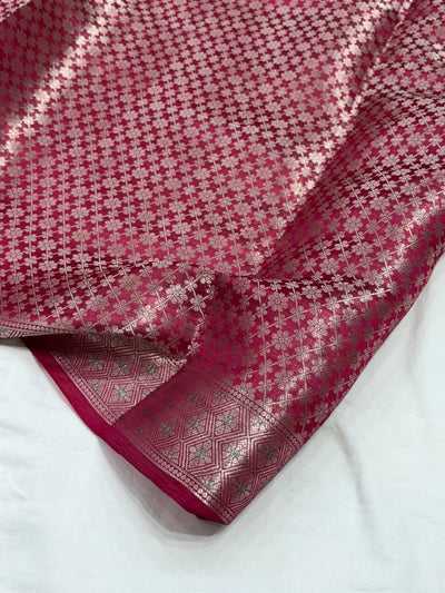 Rani Flower Booti Pure Caramel Silk Saree