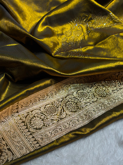 Chand Tara Mehendi Boota With Traditional Banarasi Swarovski Work BSS04 (R)