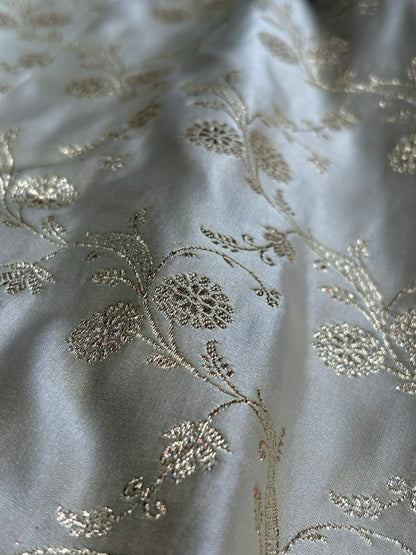 Tusser Cross Satin Katan Silk Saree SK17