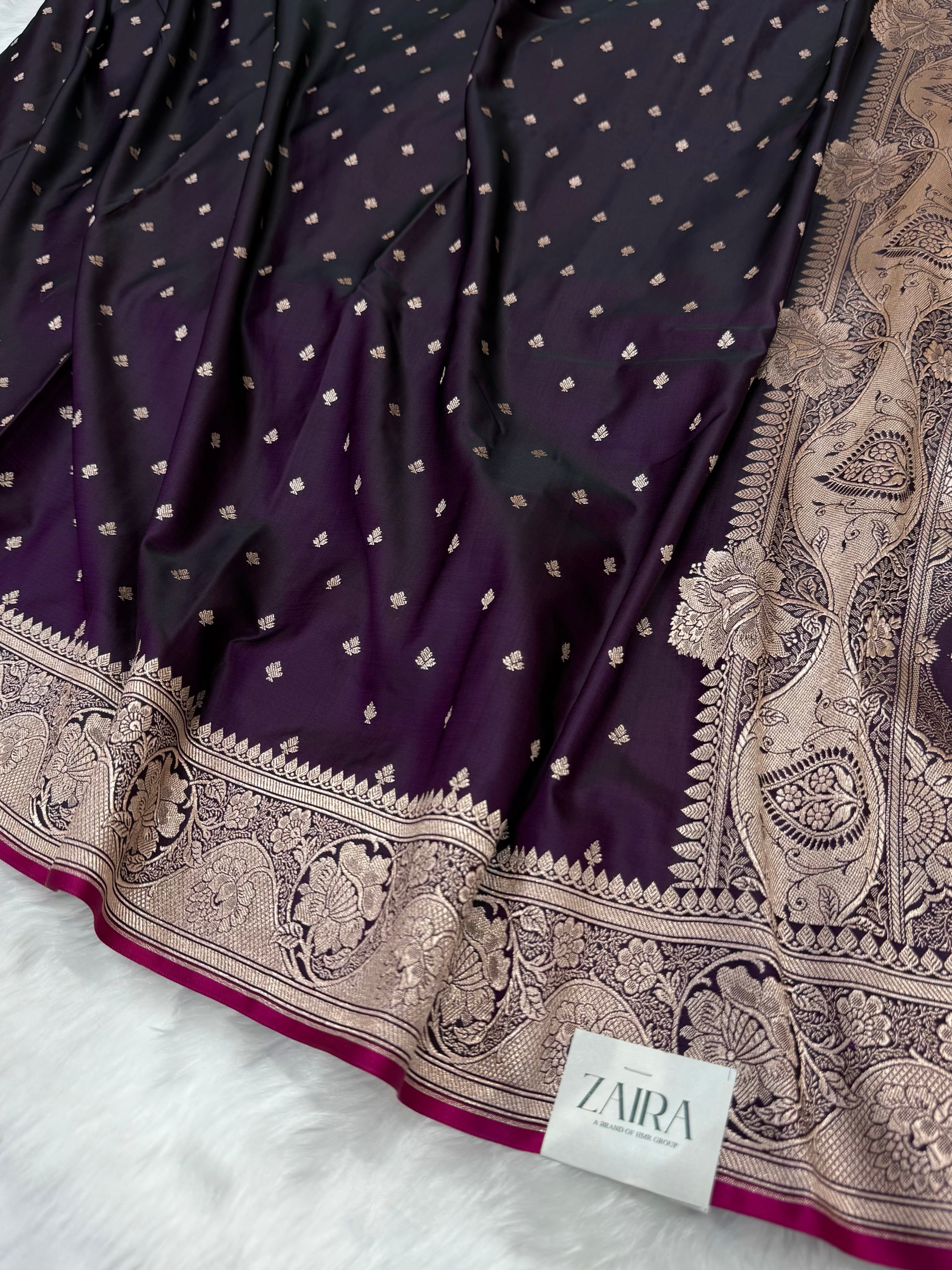 Wine shades Mashru Silk Saree for Festive Season MSM 25