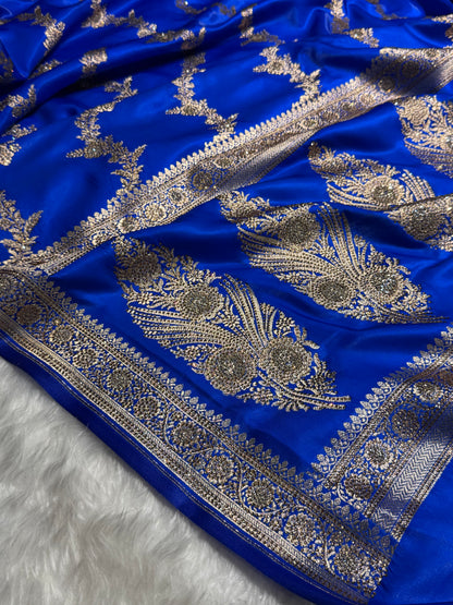 Bridal Royal Blue Cross with Swarovski Stone Work BSS35